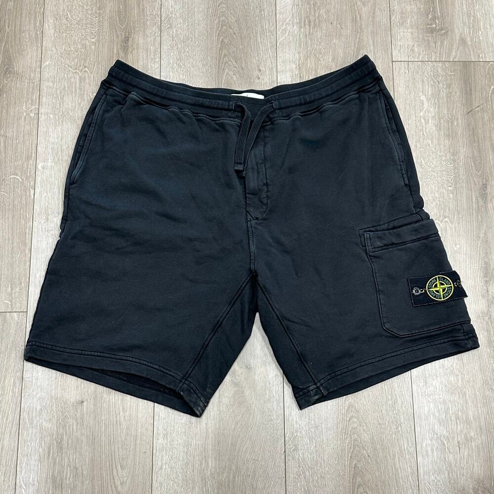 Stone Island Logo Patch Cargo Sweat Shorts Size XXL 2XL B30